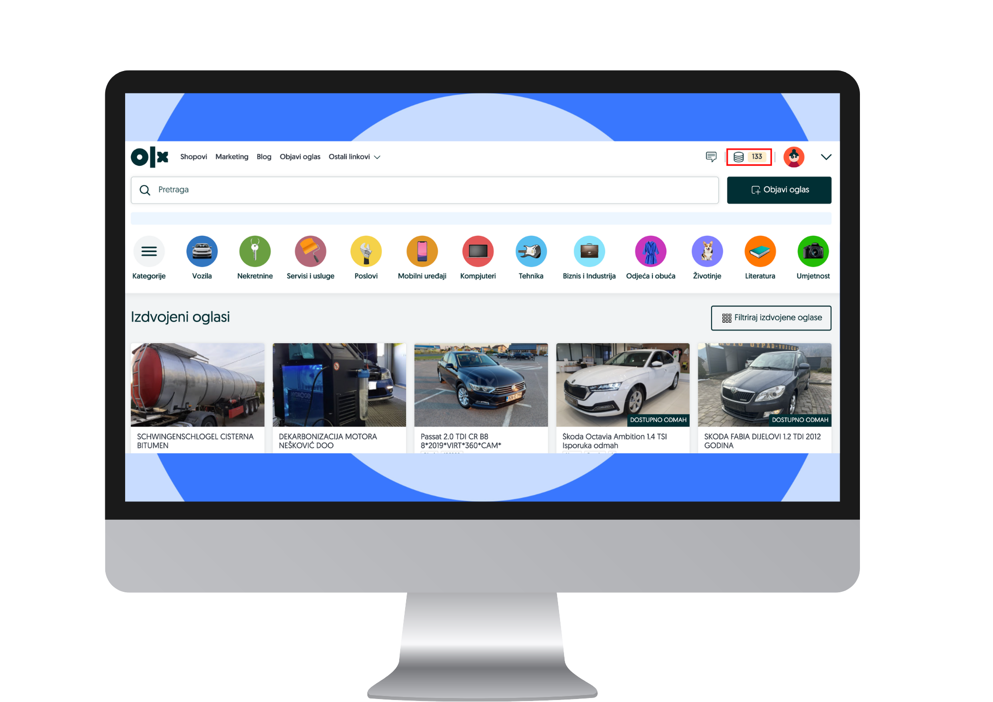 Dopuna OLX kredita Kontakt i pomoć OLX.ba