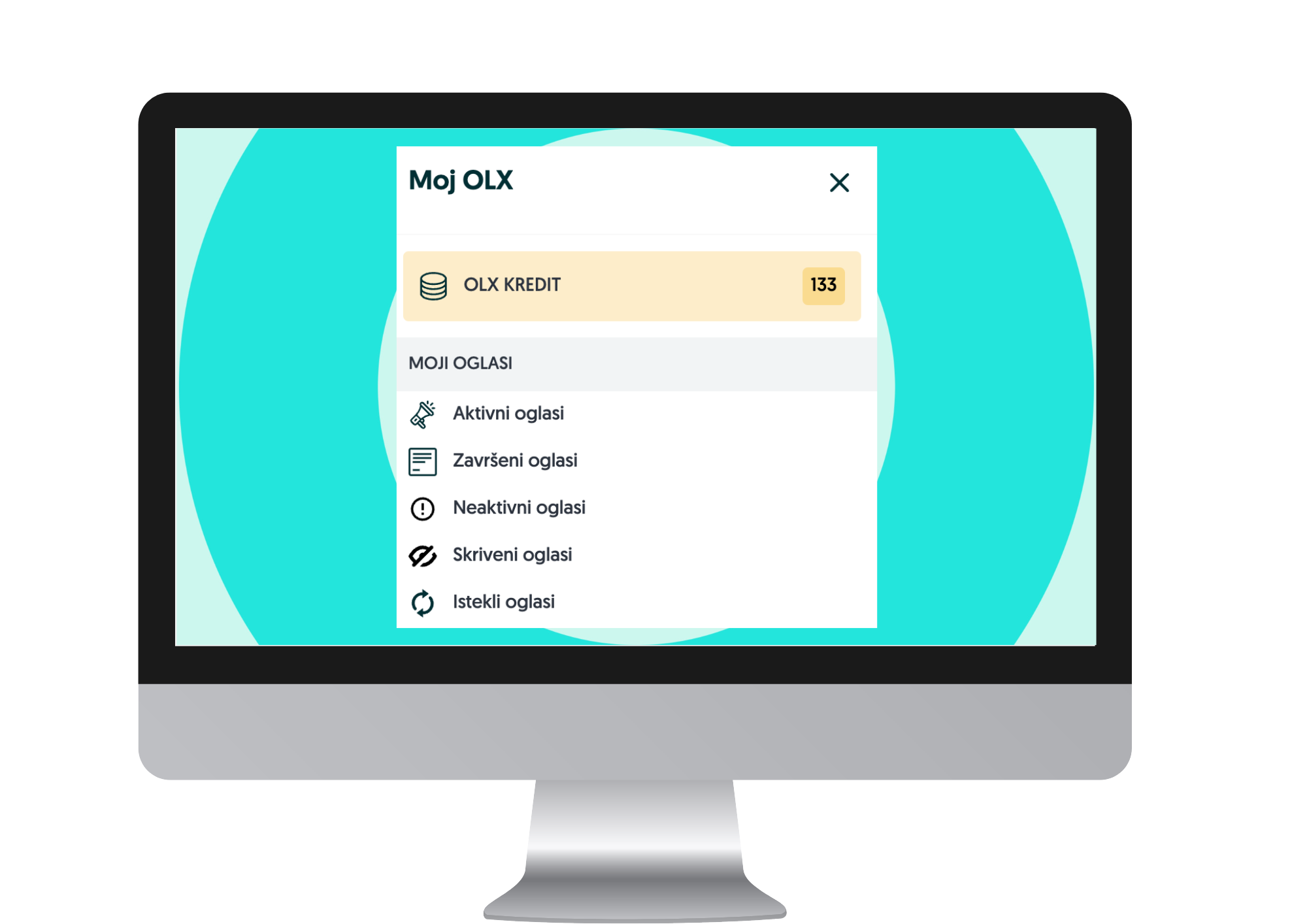 Vrsta oglašavanja i status oglasa Kontakt i pomoć OLX.ba
